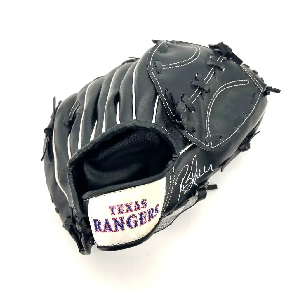 Texas Rangers Baseball Glove Rusty Greer Faux Leather Dr. Pepper Albertsons Logo - Picture 1 of 11